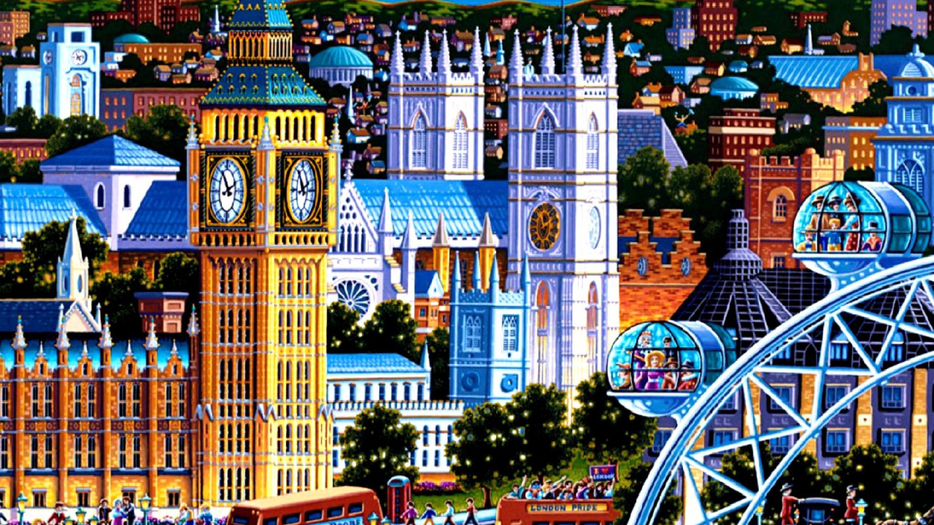 Life In The City wallpaper 1920x1080