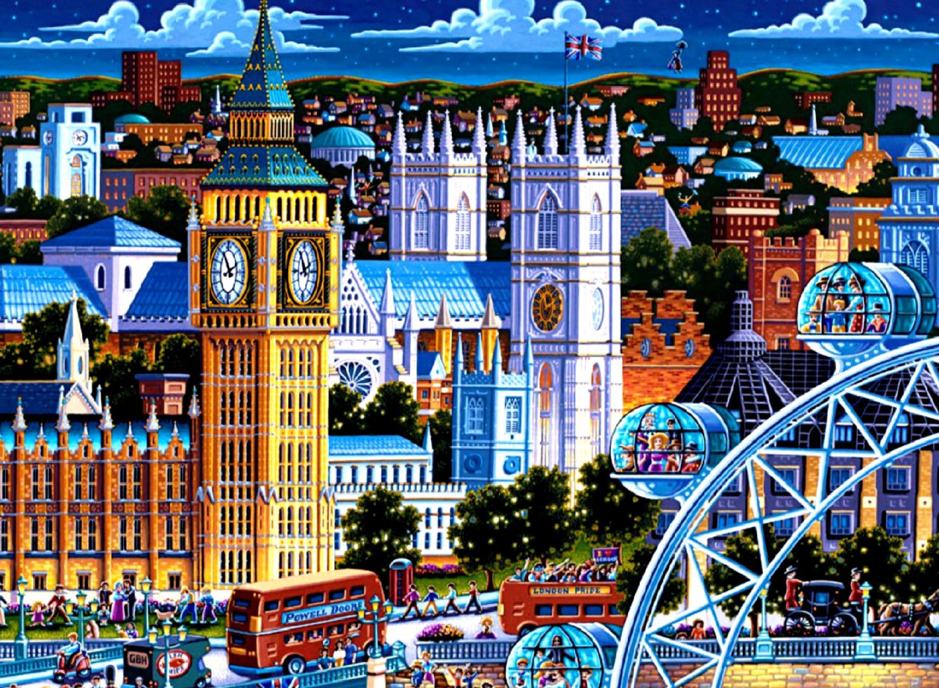 Life In The City wallpaper 1920x1408