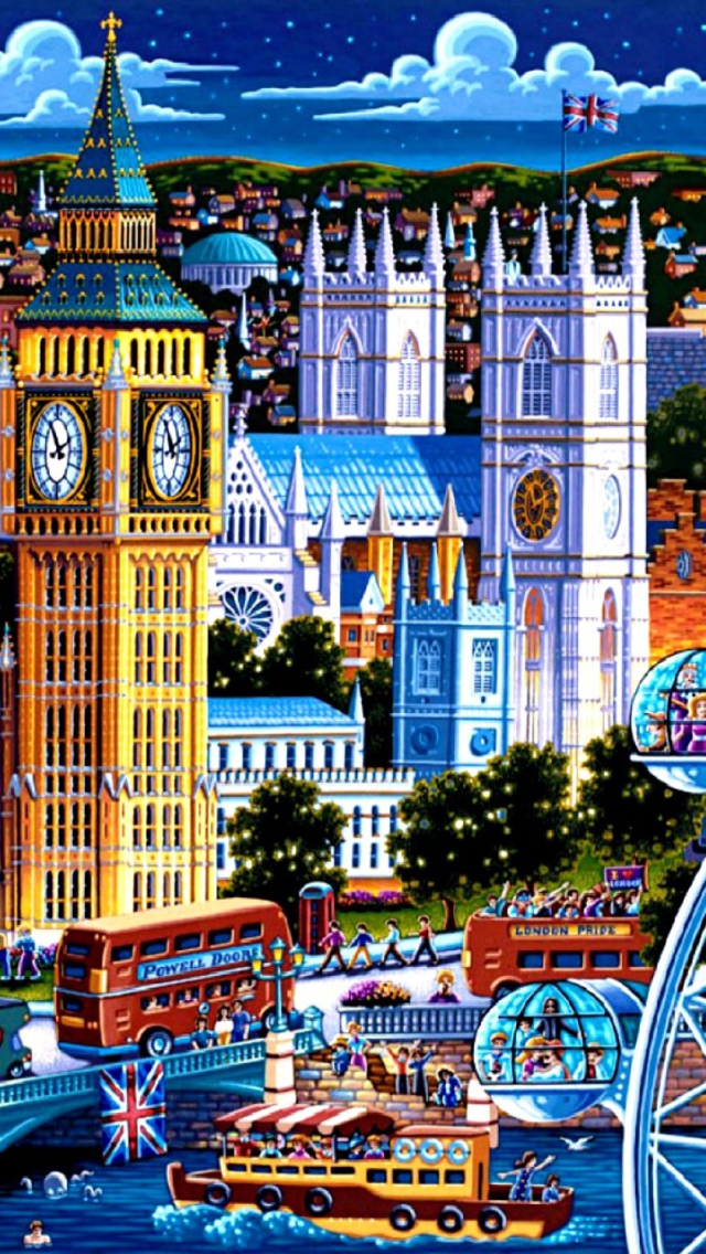 Das Life In The City Wallpaper 640x1136