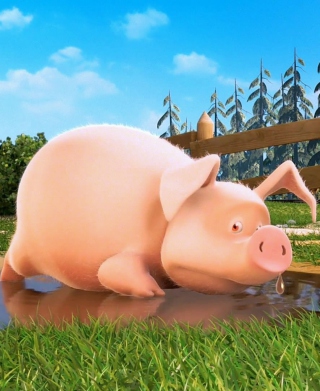Cute Pig sfondi gratuiti per HTC Pure