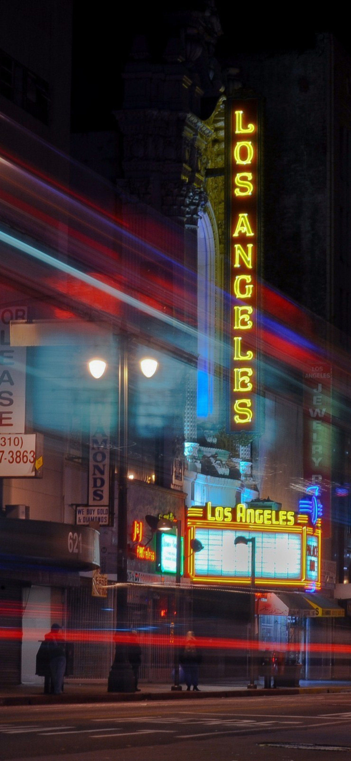Los Angeles At Night wallpaper 1170x2532