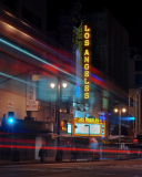 Das Los Angeles At Night Wallpaper 128x160