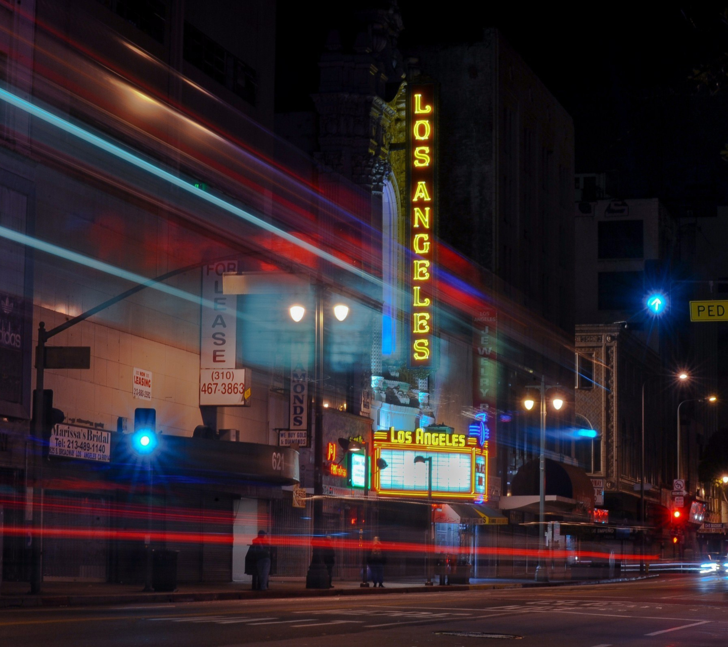 Sfondi Los Angeles At Night 1440x1280