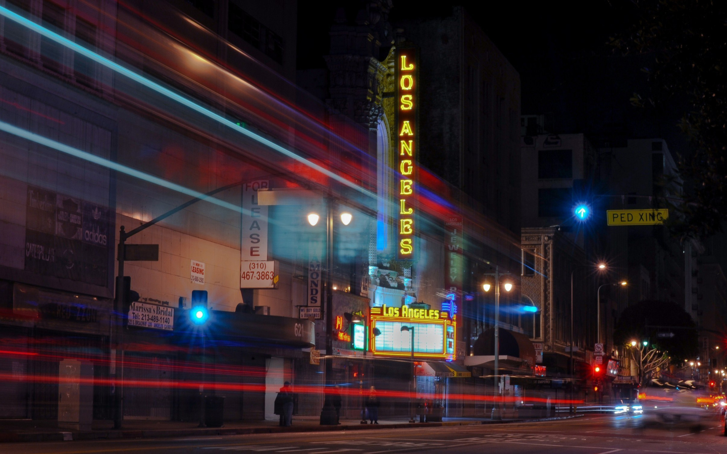 Обои Los Angeles At Night 1440x900