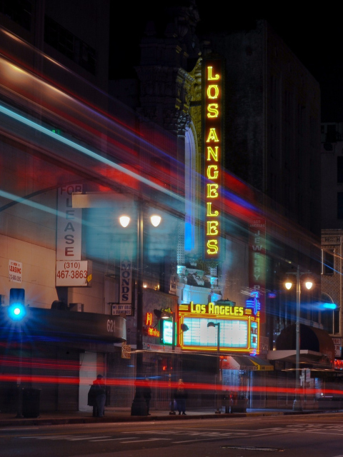Screenshot №1 pro téma Los Angeles At Night 480x640
