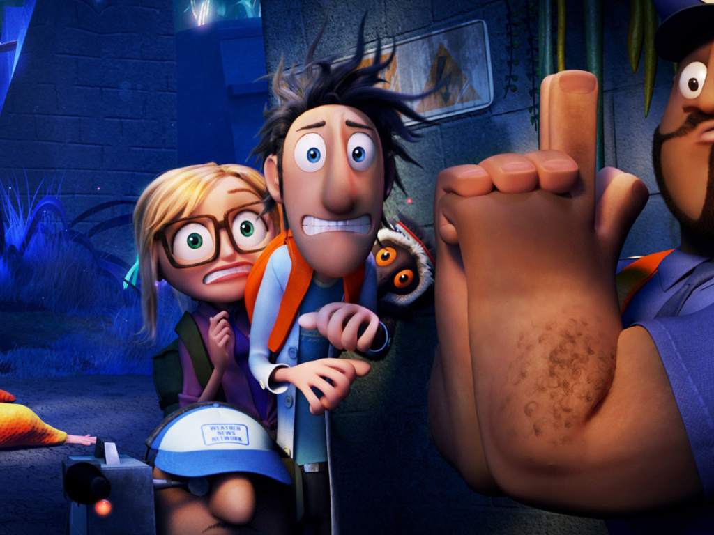 Cloudy with a Chance of Meatballs 2 wallpaper 1024x768