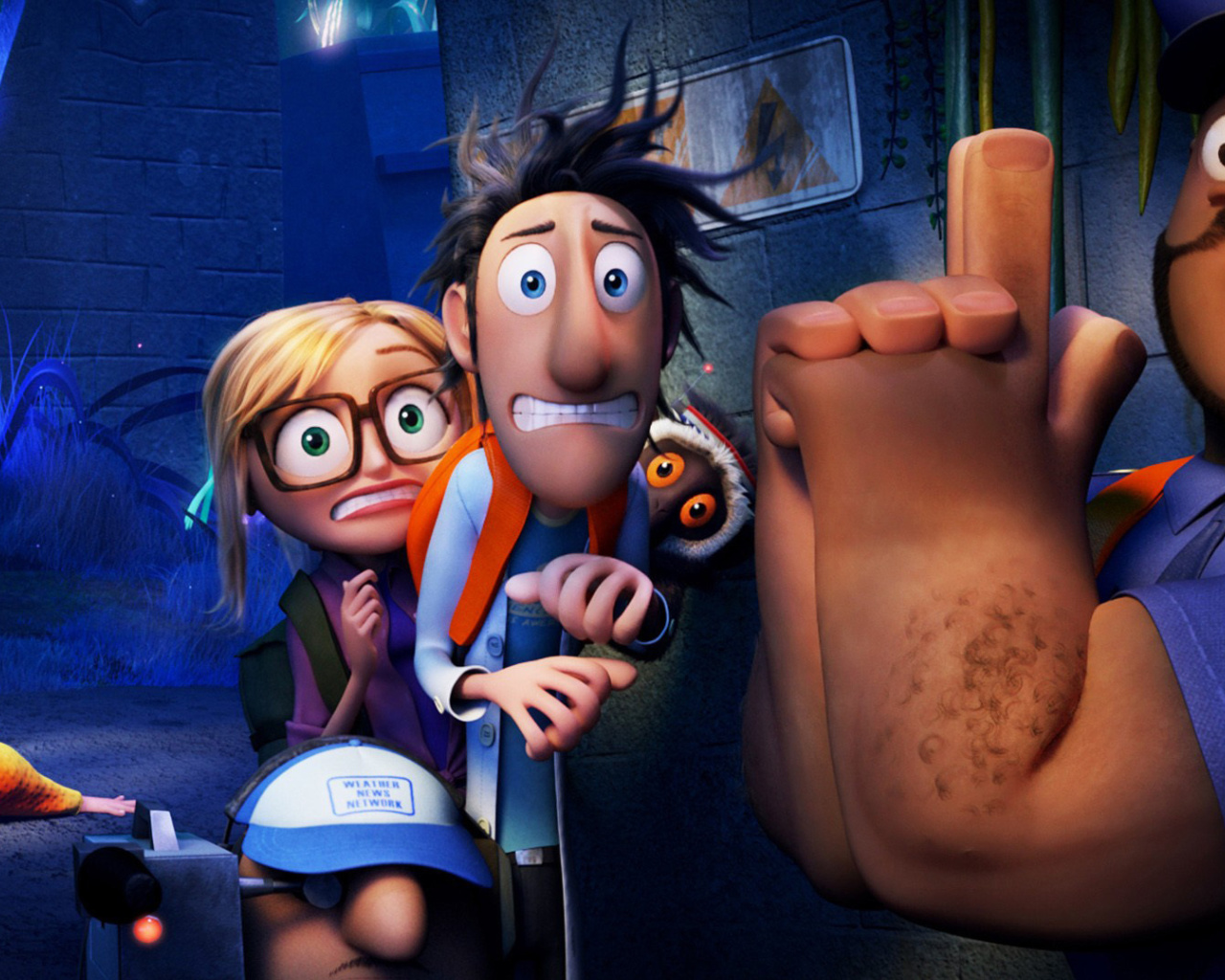 Cloudy with a Chance of Meatballs 2 wallpaper 1280x1024