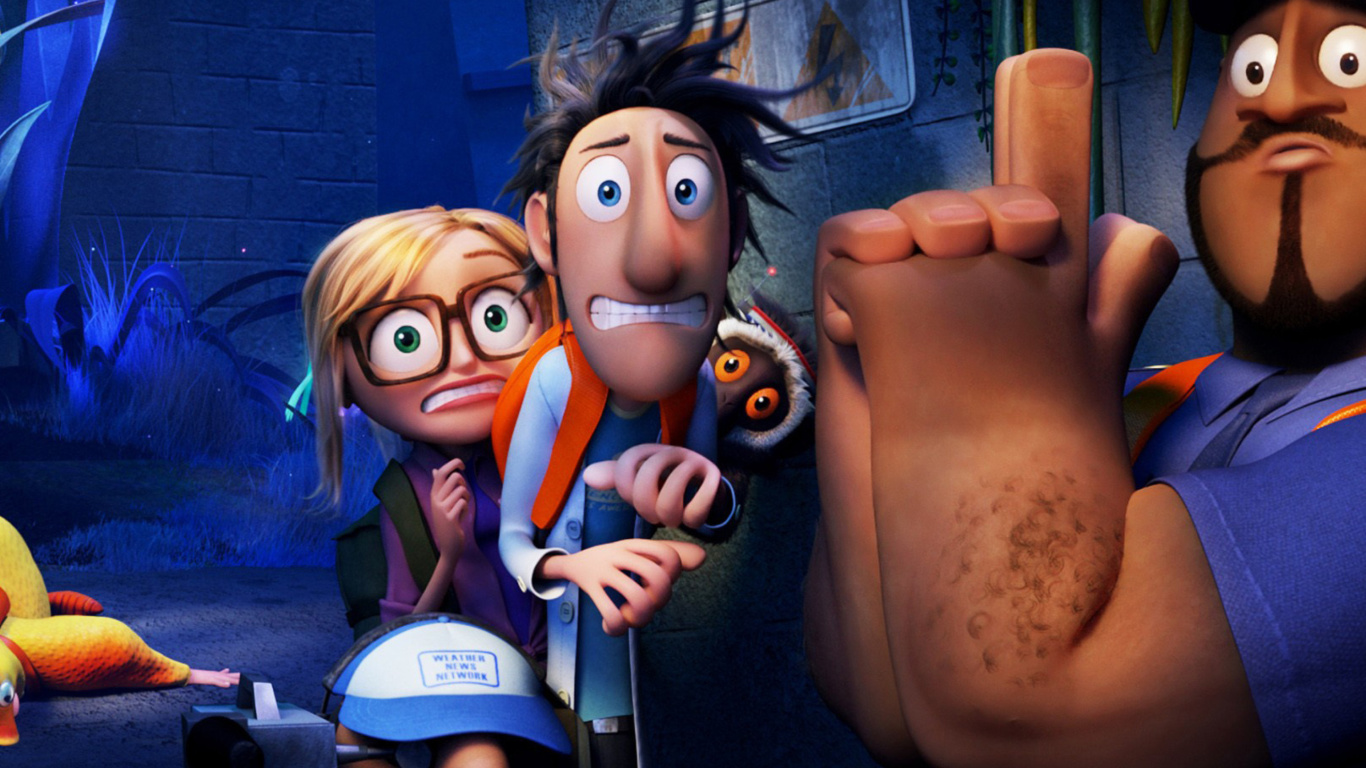 Screenshot №1 pro téma Cloudy with a Chance of Meatballs 2 1366x768