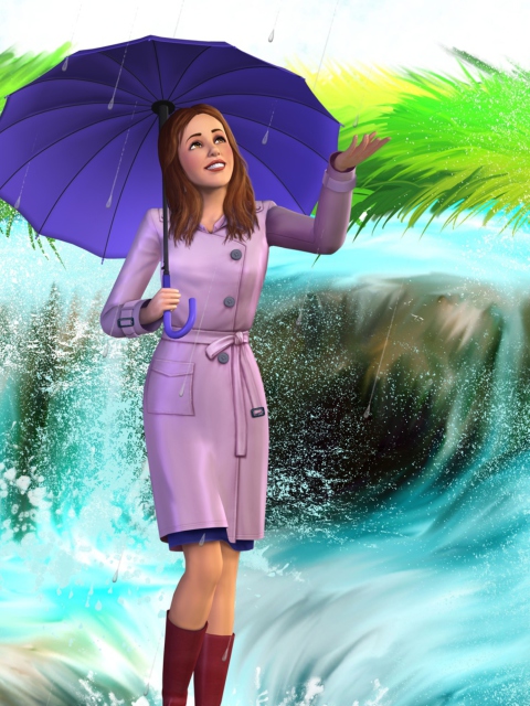 The Sims 3 wallpaper 480x640