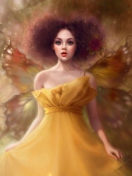 Sfondi Fairy In Yellow Dress 132x176