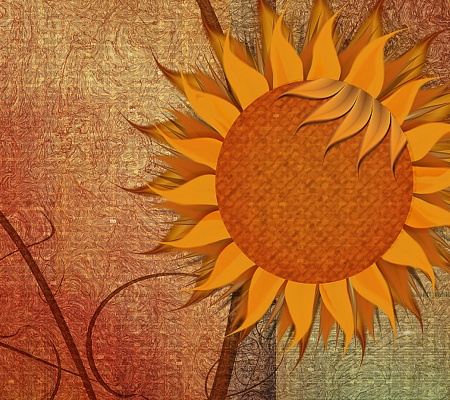 Das Sunflower Wallpaper 1440x1280