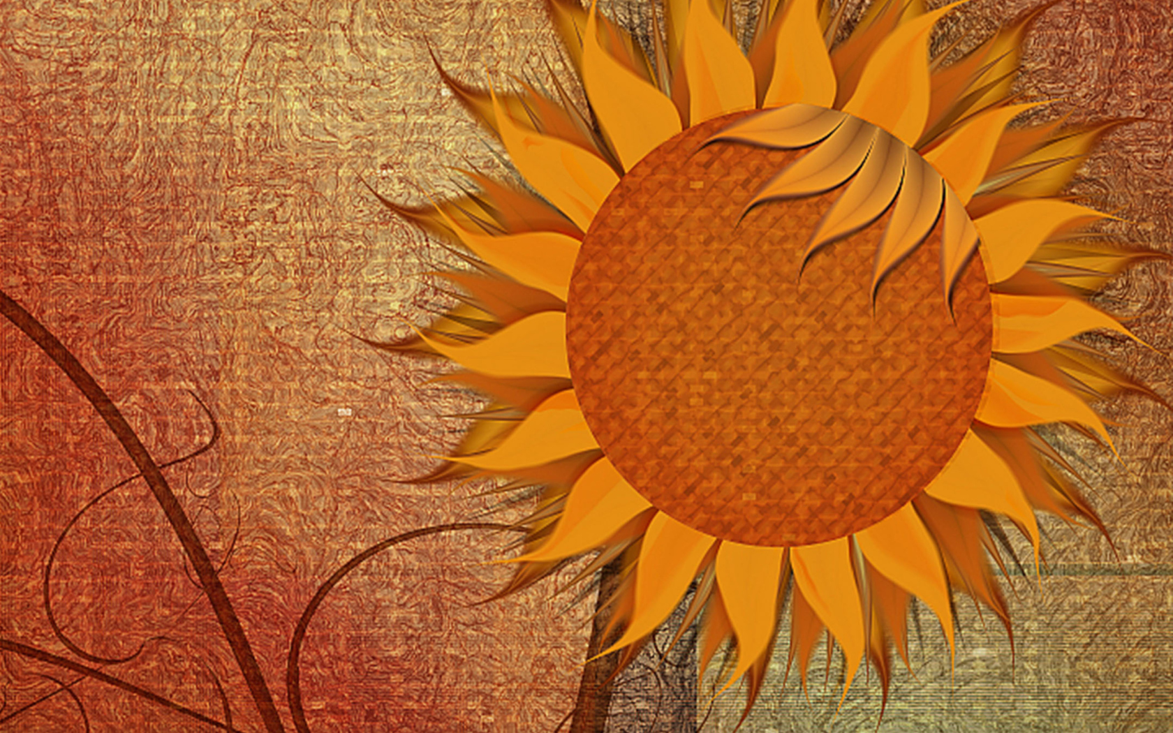 Sunflower wallpaper 1680x1050