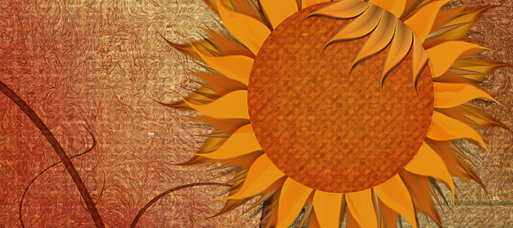 Fondo de pantalla Sunflower 720x320