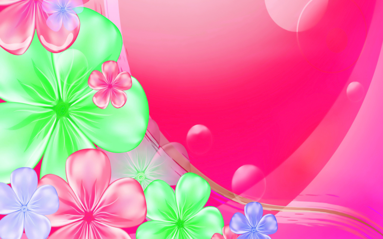 Fondo de pantalla Pink Floral 1280x800