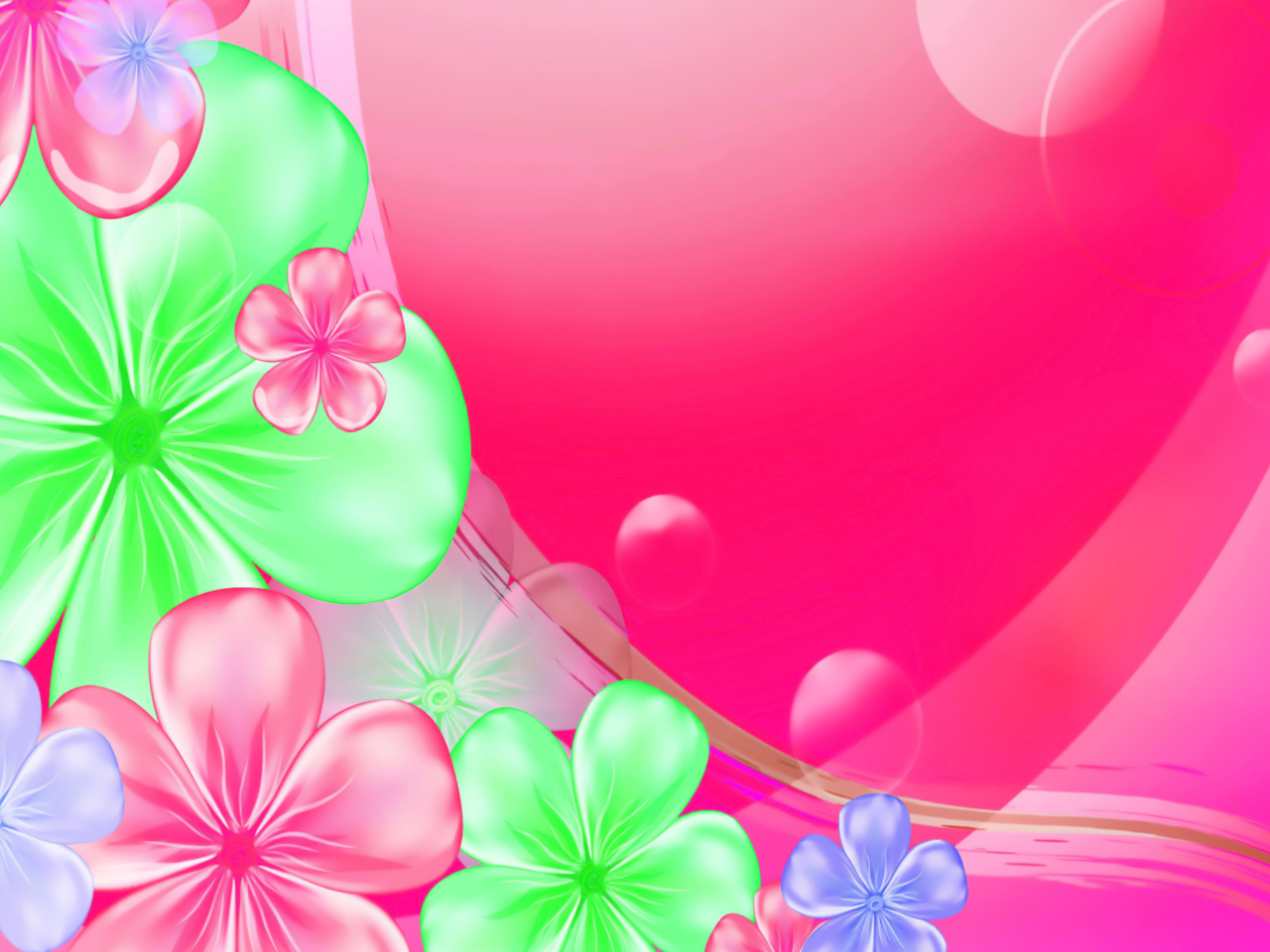Fondo de pantalla Pink Floral 1280x960
