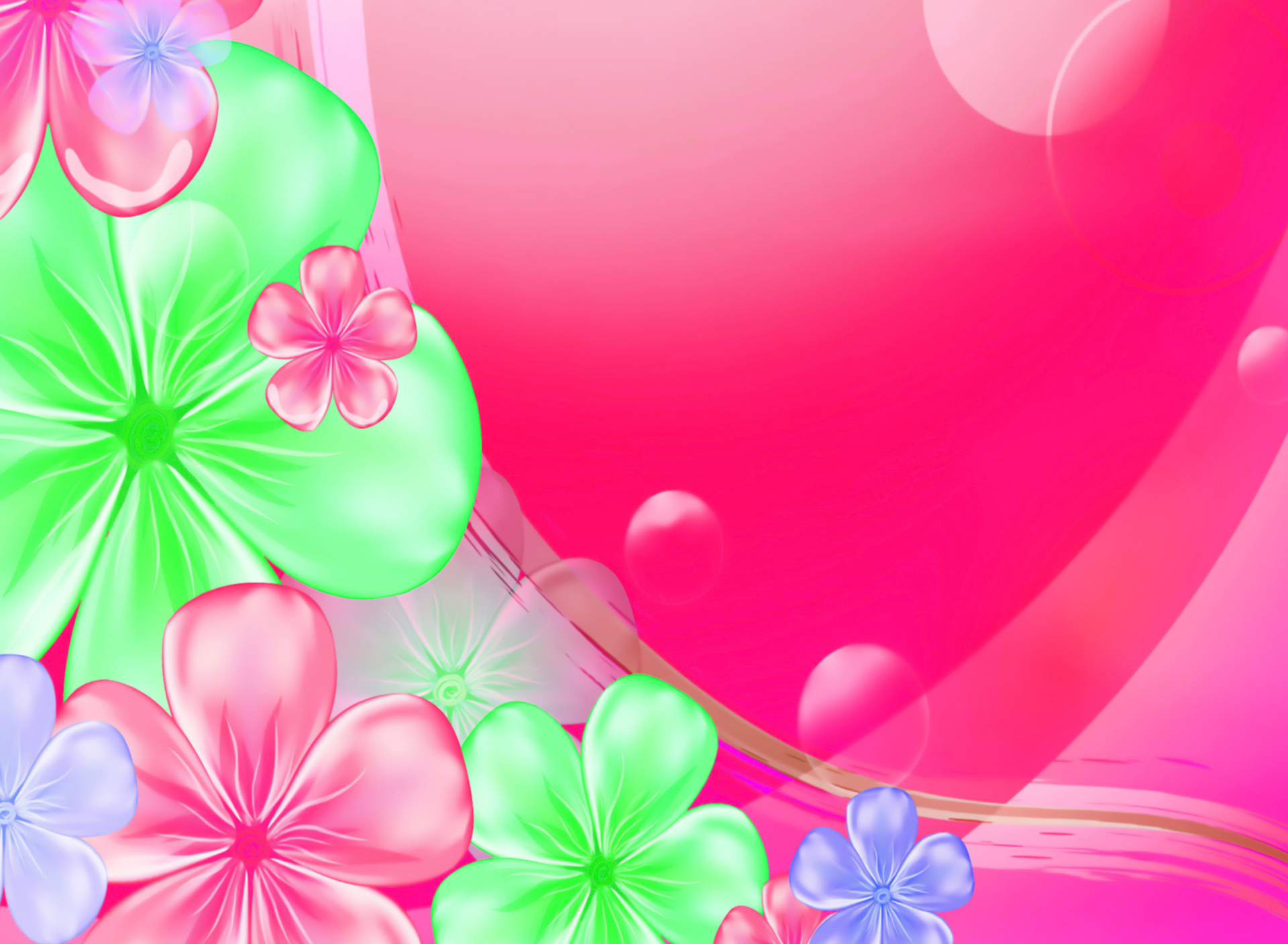 Fondo de pantalla Pink Floral 1920x1408