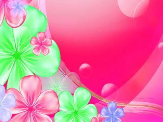 Pink Floral wallpaper 320x240