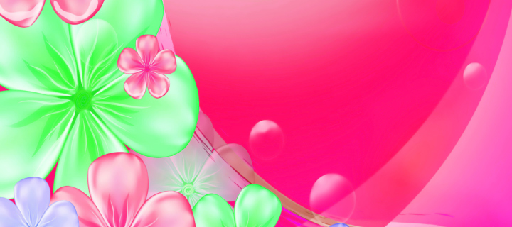 Pink Floral wallpaper 720x320
