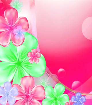 Pink Floral Picture for Nokia C5-06