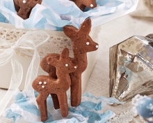 Fondo de pantalla Christmas Deer Cookies 220x176