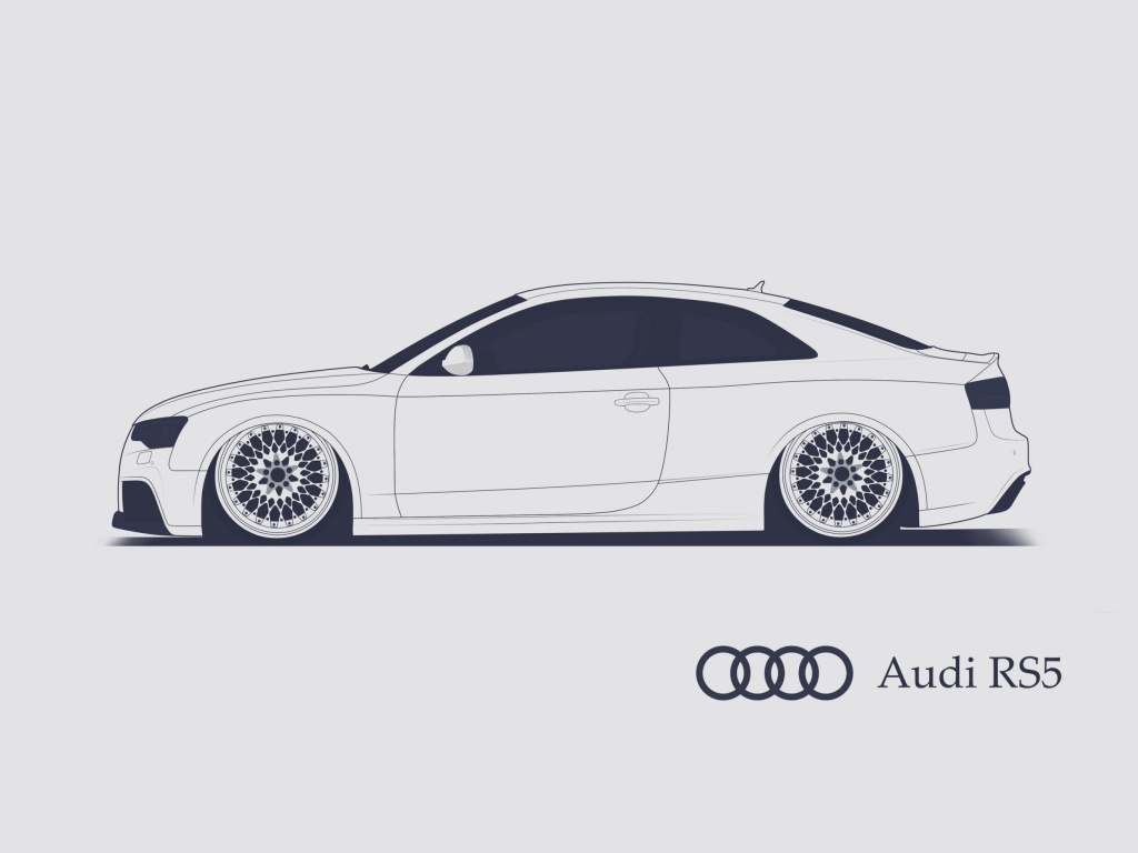Audi RS 5 Advertising wallpaper 1024x768