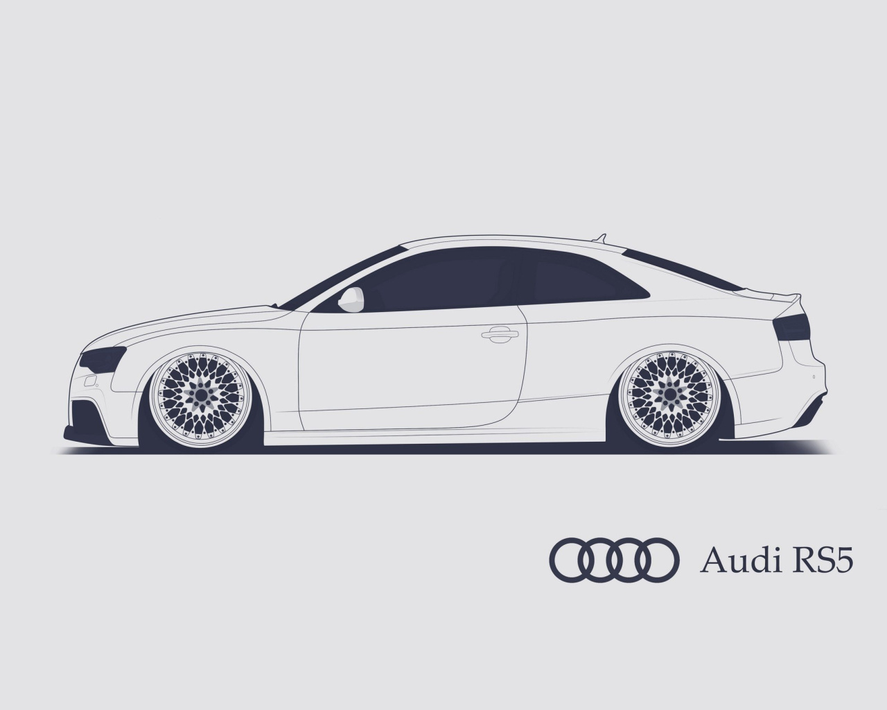 Audi RS 5 Advertising wallpaper 1280x1024