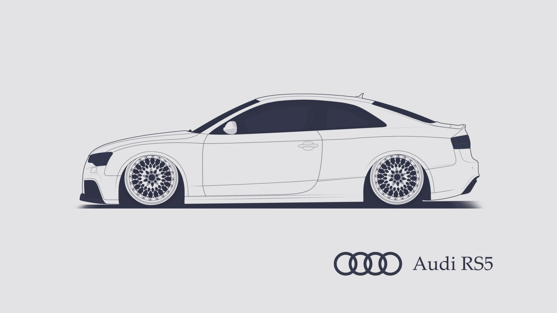 Das Audi RS 5 Advertising Wallpaper 1920x1080