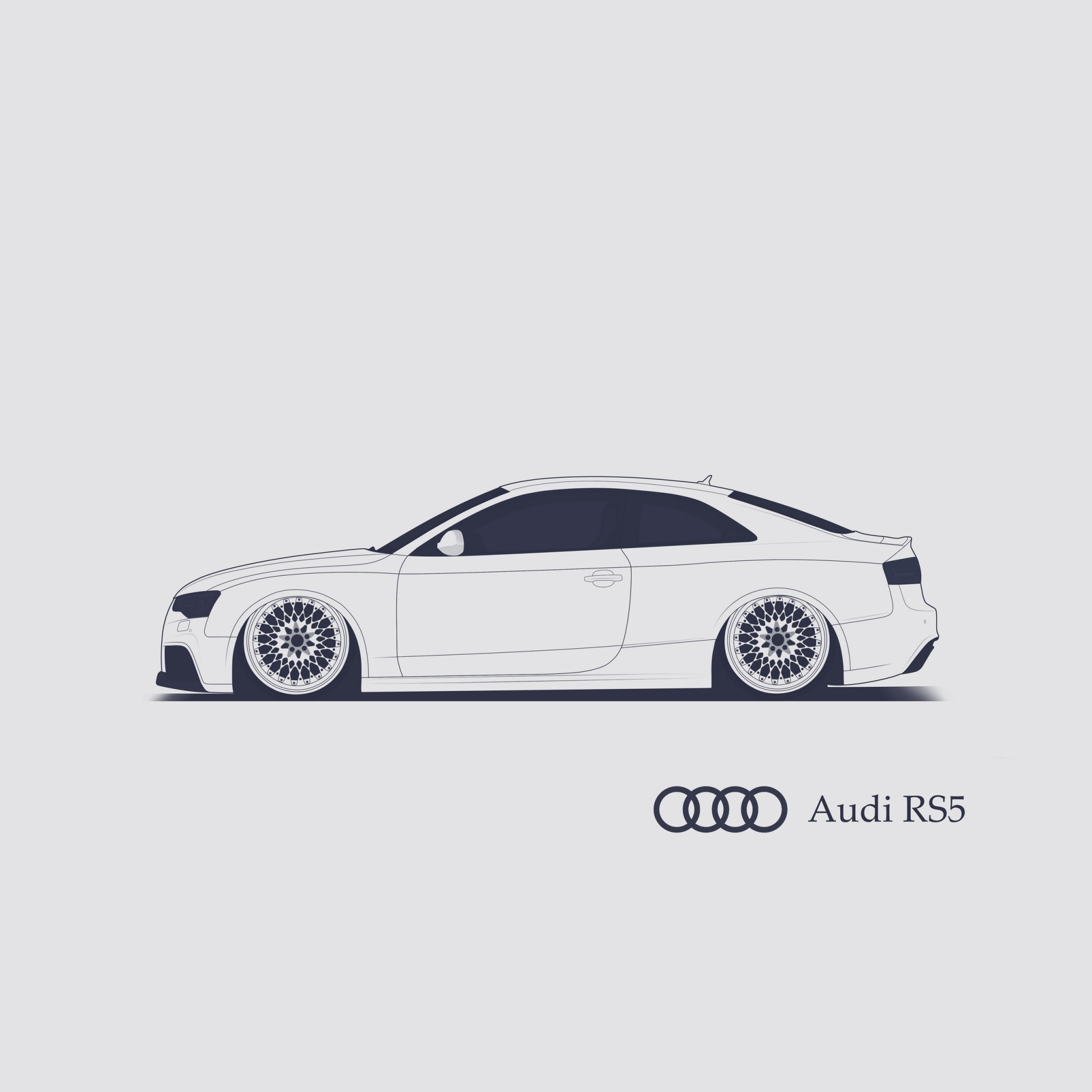 Das Audi RS 5 Advertising Wallpaper 2048x2048