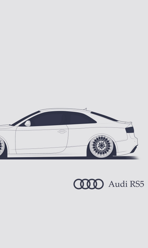 Audi RS 5 Advertising wallpaper 480x800