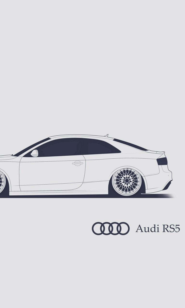 Audi RS 5 Advertising wallpaper 768x1280