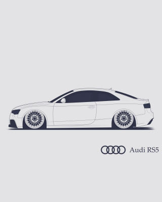 Audi RS 5 Advertising Background for 240x320