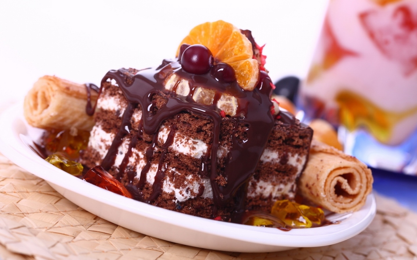 Sfondi Brown Cake 1440x900