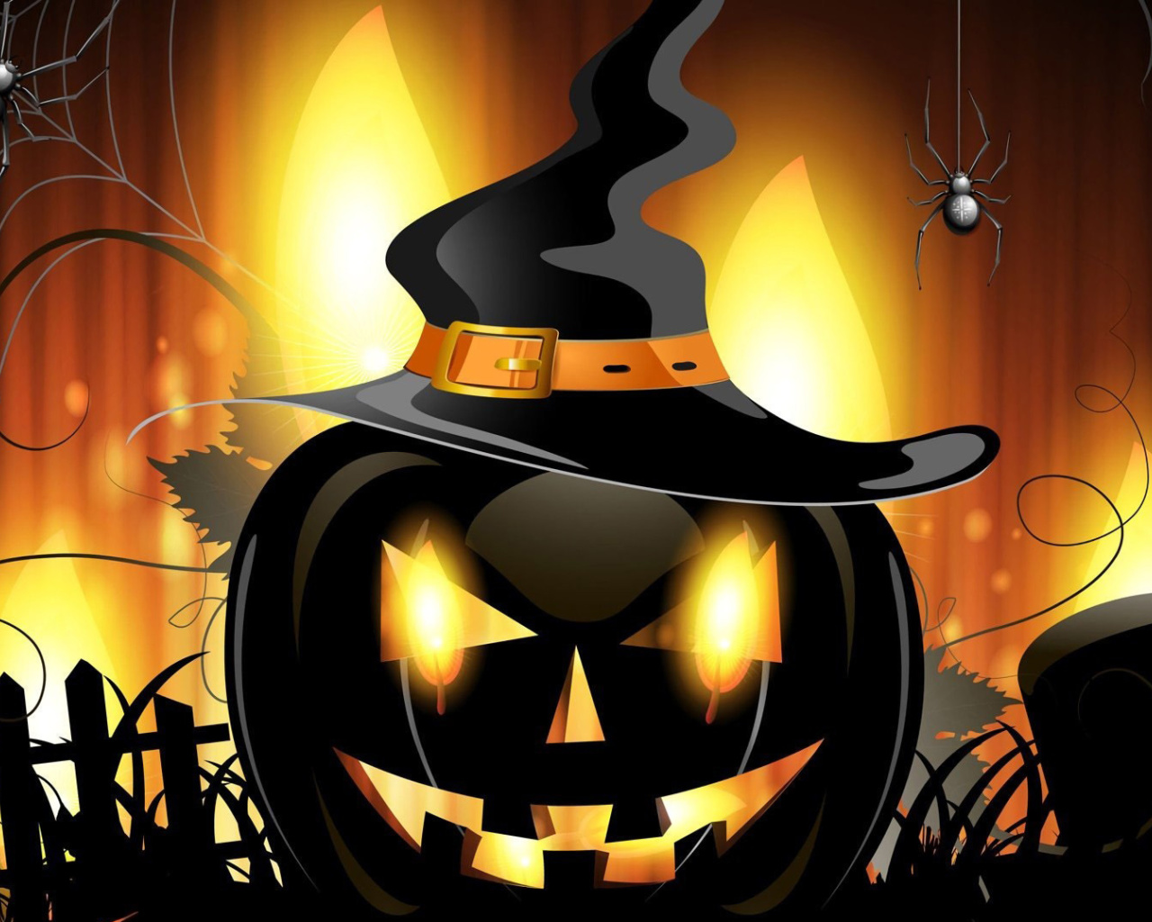 Evil Pumpkin wallpaper 1280x1024