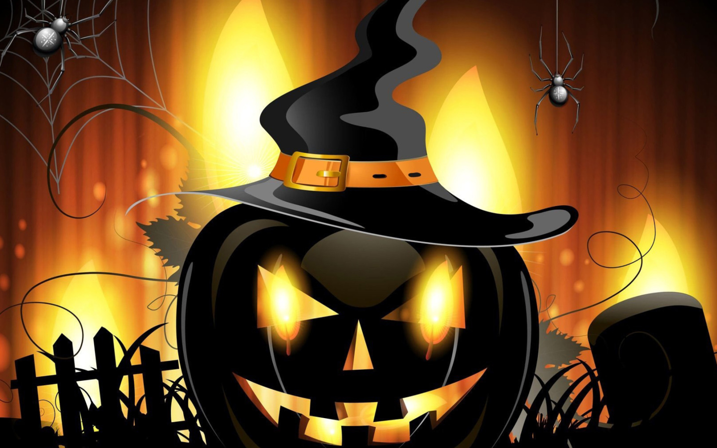 Screenshot №1 pro téma Evil Pumpkin 1440x900