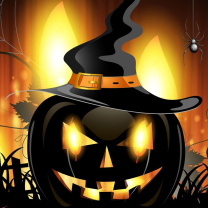 Обои Evil Pumpkin 208x208