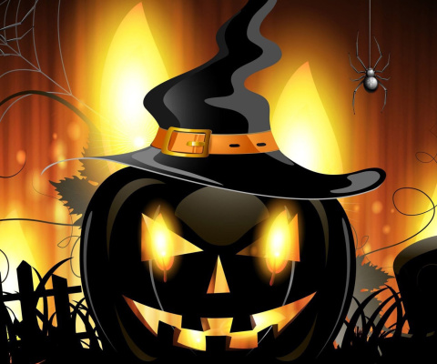 Evil Pumpkin wallpaper 480x400