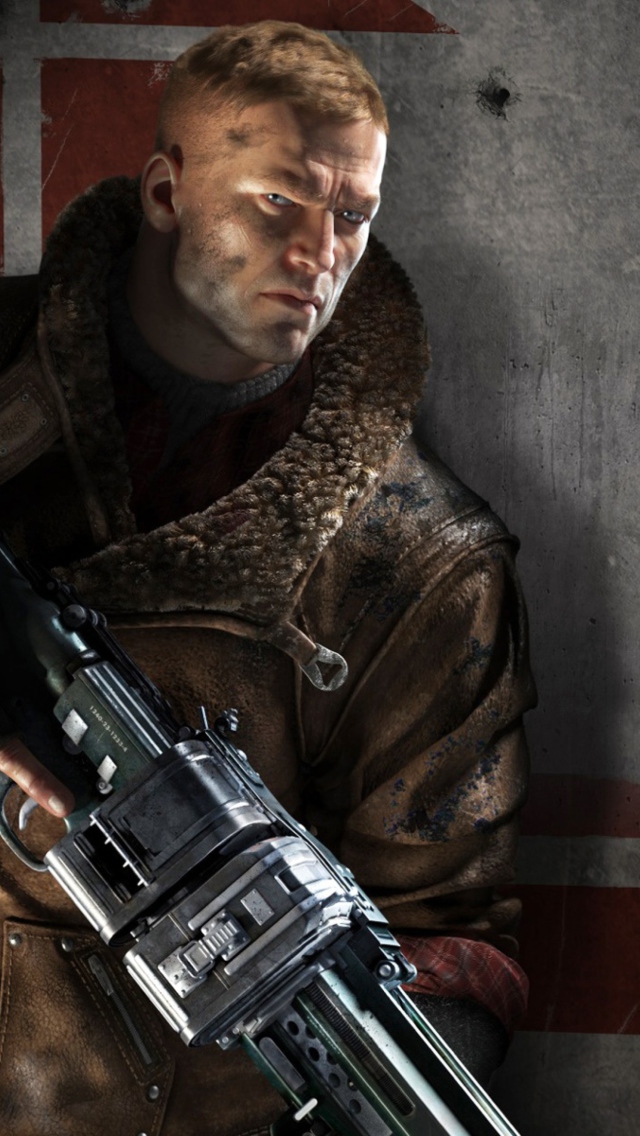 Wolfenstein The New Order Game wallpaper 640x1136