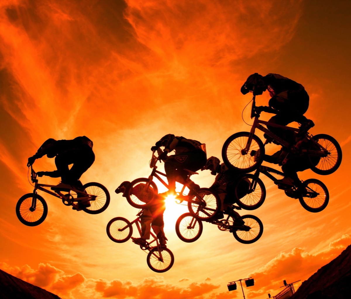 Das Bikers In The Sun Wallpaper 1200x1024