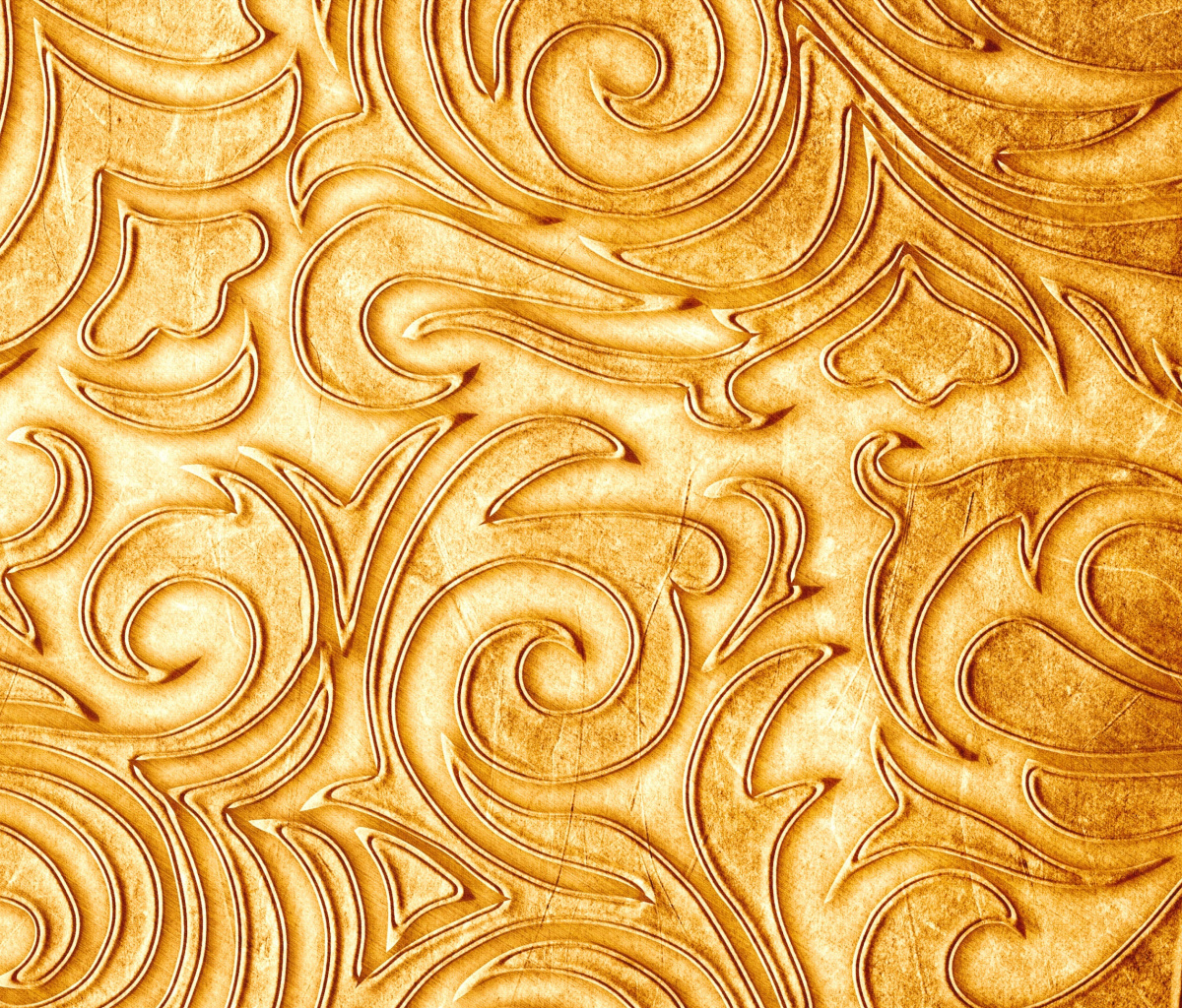 Обои Gold sprigs pattern 1200x1024