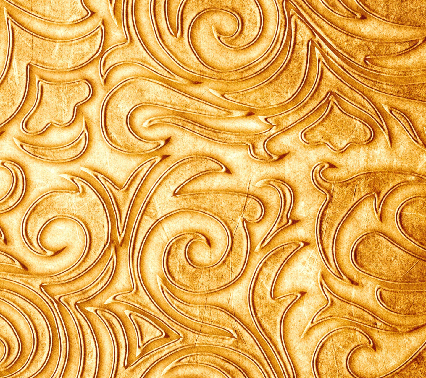 Обои Gold sprigs pattern 1440x1280