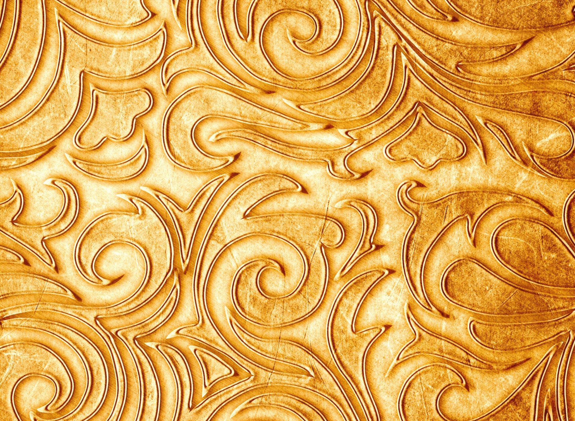 Gold sprigs pattern wallpaper 1920x1408