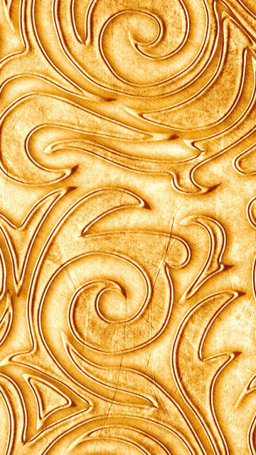 Gold sprigs pattern wallpaper 360x640