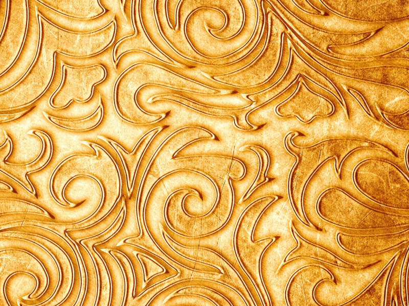 Sfondi Gold sprigs pattern 800x600