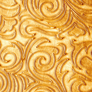 Kostenloses Gold sprigs pattern Wallpaper für iPad Air