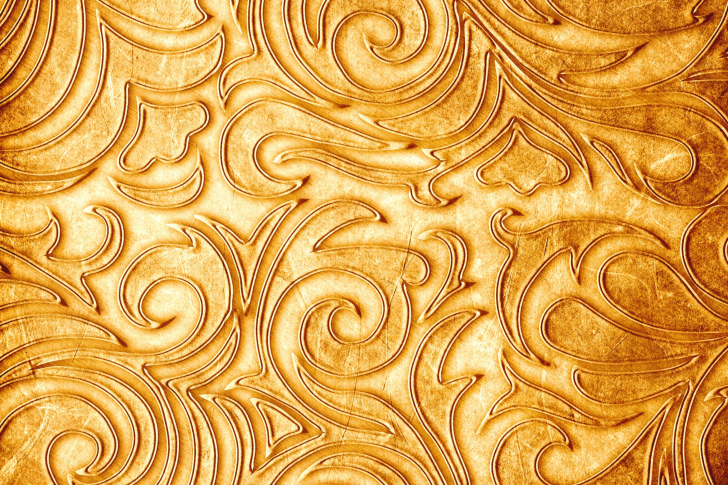 Sfondi Gold sprigs pattern