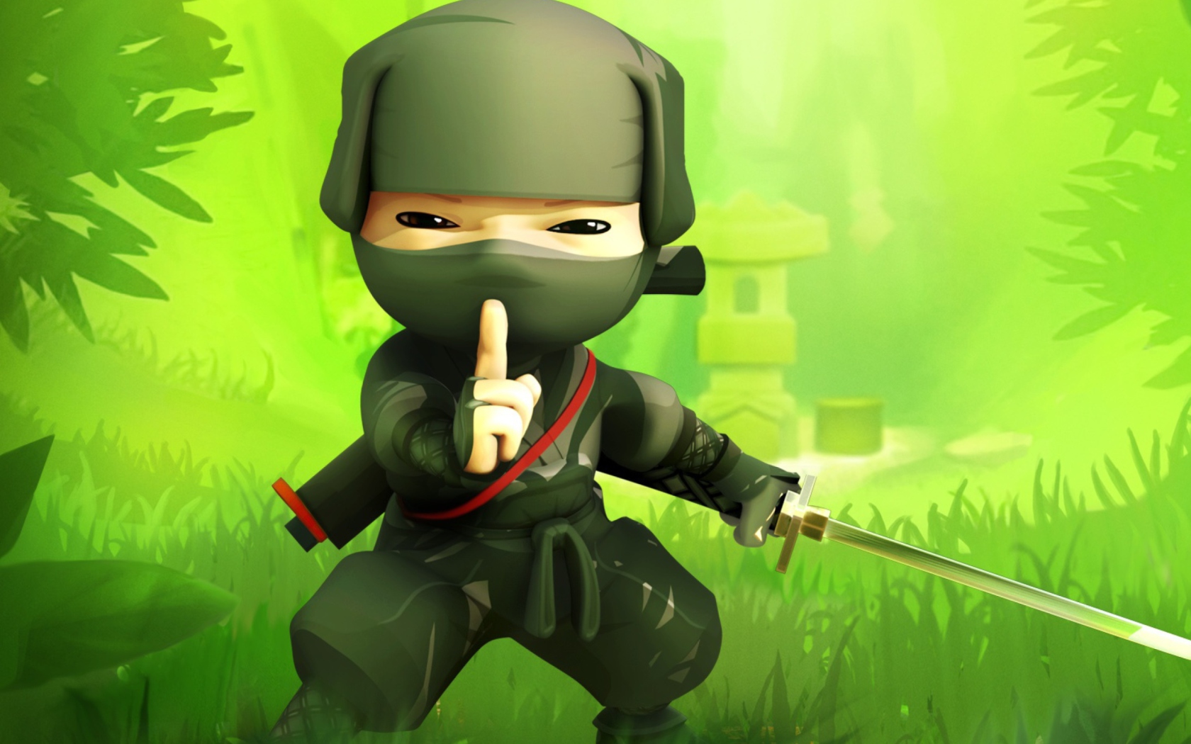 Screenshot №1 pro téma Mini Ninjas Hiro 1680x1050