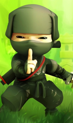 Das Mini Ninjas Hiro Wallpaper 240x400