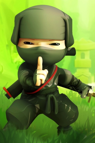 Das Mini Ninjas Hiro Wallpaper 320x480