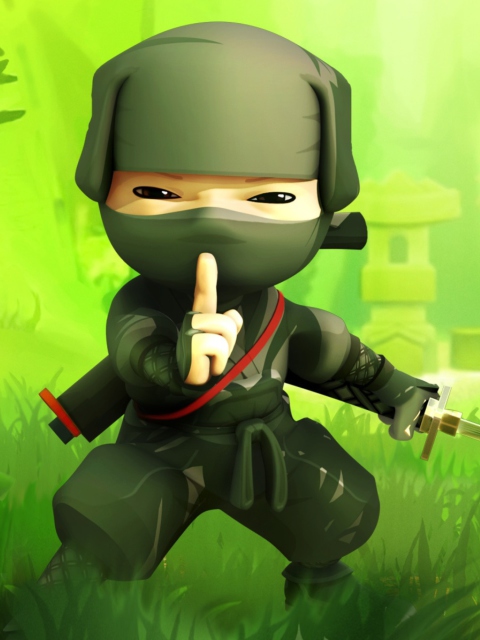 Fondo de pantalla Mini Ninjas Hiro 480x640