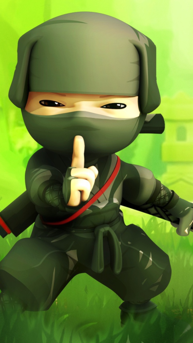 Das Mini Ninjas Hiro Wallpaper 640x1136